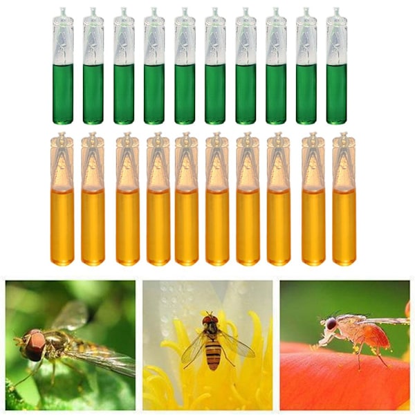 10 st Fruktfluga Attraktant 2ml Fälla Bete Biodling Dödar Biekupa Svarm D5I9 yellow onesize