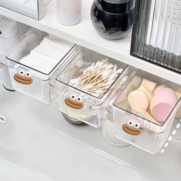 Utdragbar Förvaringslåda Lådtyp Under Spegel Organizer Ny Hylla' Z7F5 M1K4 brown 1pcs