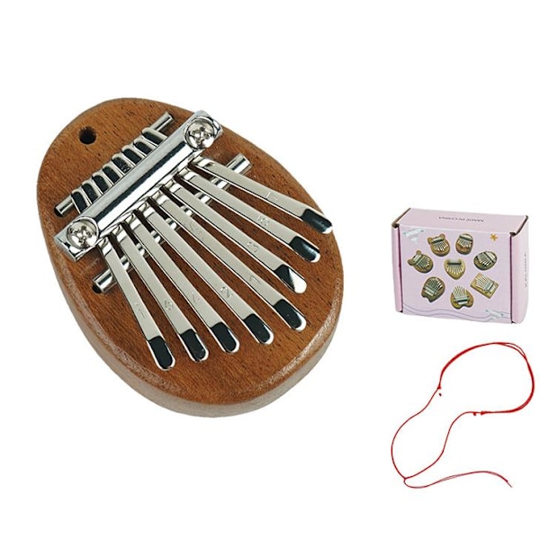 8 Tangenter Utsökt Finger Tumme Piano Gåva Mini Tumme Piano Perfekt för Nybörjare W3K9 Teardrop One size