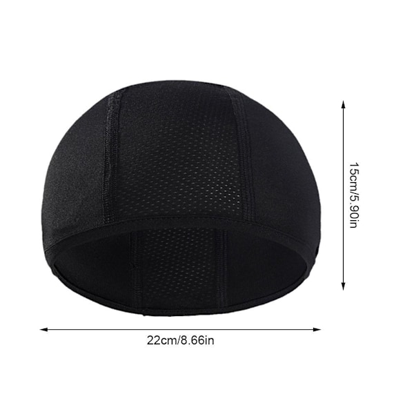 1 st Andningsbar Sport Snabbtorkande Skull Cap Hatt Ridfoder Inner USD H0V3 white onesize