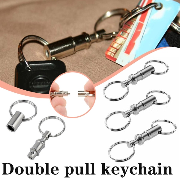 3-pack avtagbar nyckelring med snabbkoppling, Dual Pull Apart Key Ch c487 |  Fyndiq