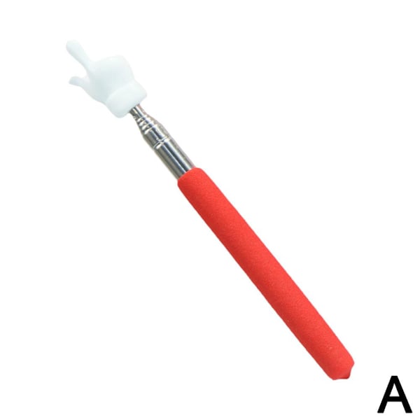 Teleskopisk lärarpekare, Mini Handpekare Fingerpinne 9CB8 red one size