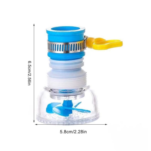 Kran Anti Splash Device Anti Splash Head Kranvatten Dusch Exte blue 1pcs