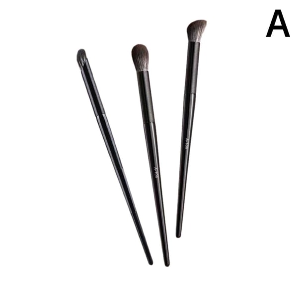 3/5/6 Set Makeup Brush Eye Shadow Foundation Blush Mixed Makeup blackA 3pcs