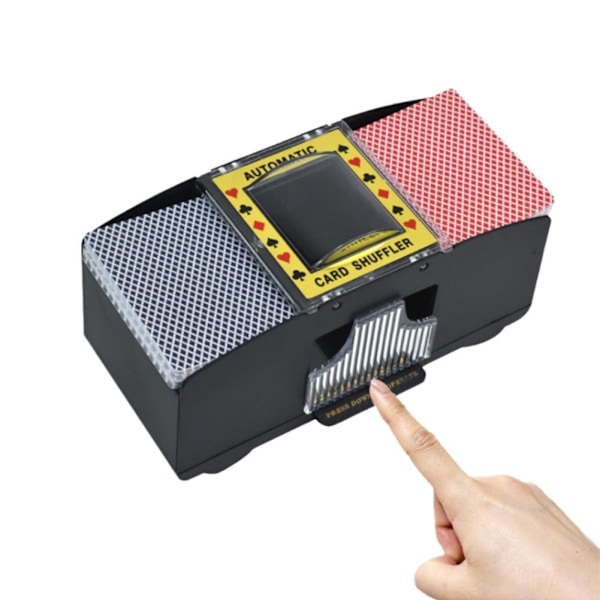 Automatisk kortblandare, batteridriven 2-däcksmaskin by battery 1set