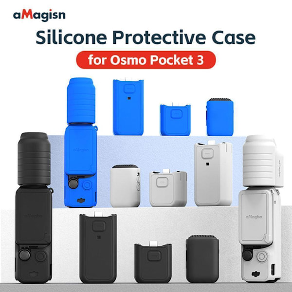 Silikonskydd för Osmo Pocket 3 -50% RABATT Snabbt gray All-purpose version