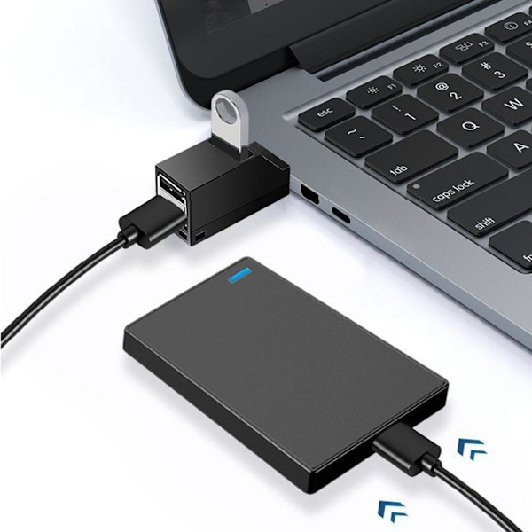 USB3.0 Type-C Multi-interface HUB Hub Splitter Ny W2N6 White 1set