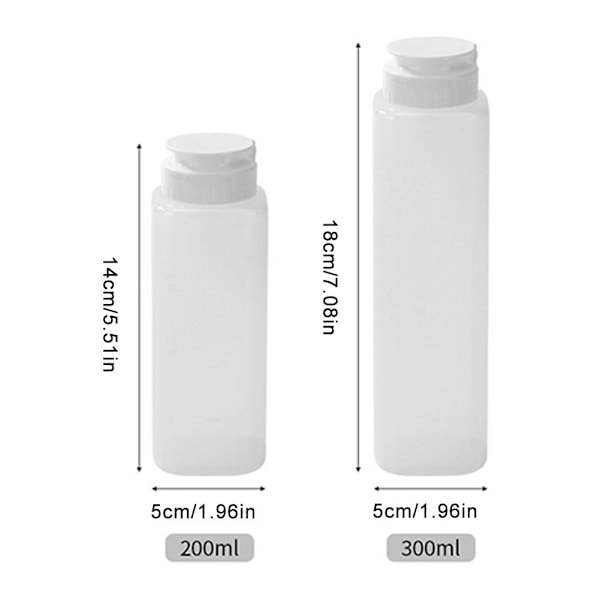 200/300ML Krydda Klämflaska Kök Ketchup Senap Flaska вσ E4T7 D V5Q4 S 200ML
