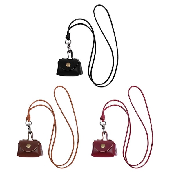 Dam Liten Väska Halsband Vintage Läder Växelväska Kedja Liten Väska Tröja Läder Växel Y1o5 Red 1pcs