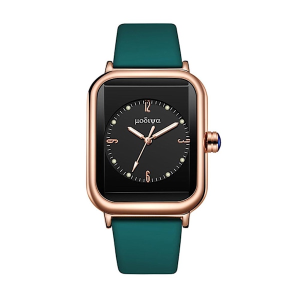 Damklocka Ny 2024 Original Quartz Silikon 9961 Vit Svart Mode Fritid O0r3 Green One size