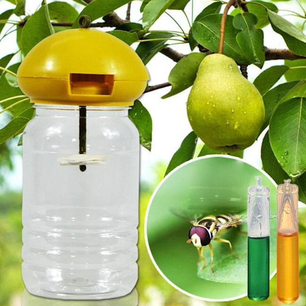 10 st Fruktfluga Attraktant 2ml Fälla Bete Biodling Dödar Biekupa Svarm D5I9 yellow onesize