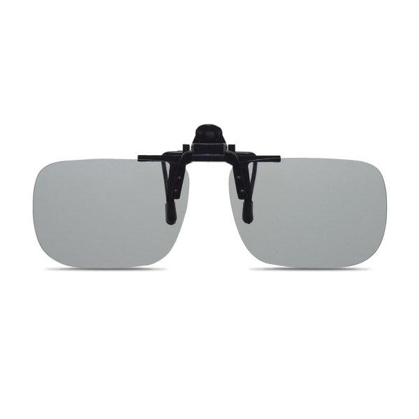 Clip-On Solglasögon Båglösa Flip Up Driving Glasögon Night Vision gray One-size