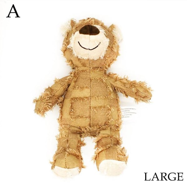 1/3 st Björn Hundleksak Oförstörbar Robust Sällskapsleksak Tuggleksak F4B2 Light brown one size