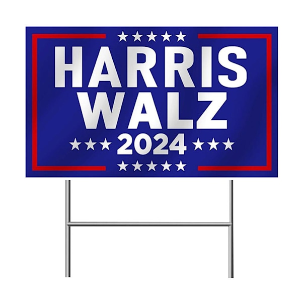 Harris Walz 2024 USA Presidentvalkampanjens skylt Yar C 1pcs