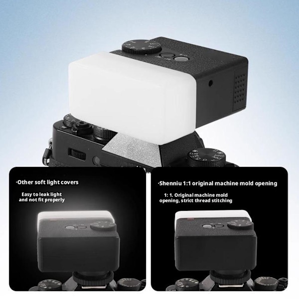 Mjukt ljusskydd för Godox IM30 IFlash Pocket Camera Flash Diffuser.- L4O5 blue For Godox iM30