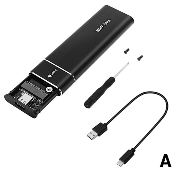 M.2 NVMe SSD-kapsling USB 3.1 Gen 2 till NVMe PCI-E M.2 Drive SSD Hårddisk Ny sliver NGFF