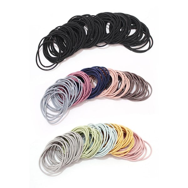 Tunt Gummiband Hårband Kvinnlig Influencer Koreansk Hårstil Ringfodral Konstläder A3o3 mix-colours one-size