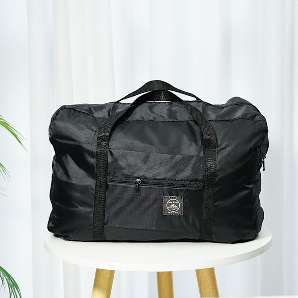 Hopfällbara Resväskor Stor Kapacitet Väska Unisex Bagage Vattentät black one size