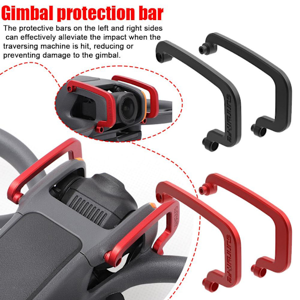 Gimbal Bumper PTZ Skyddsram För Avata 2 Aluminium Skydd Legering S1N4 M9K3 red For DJI Avata 2