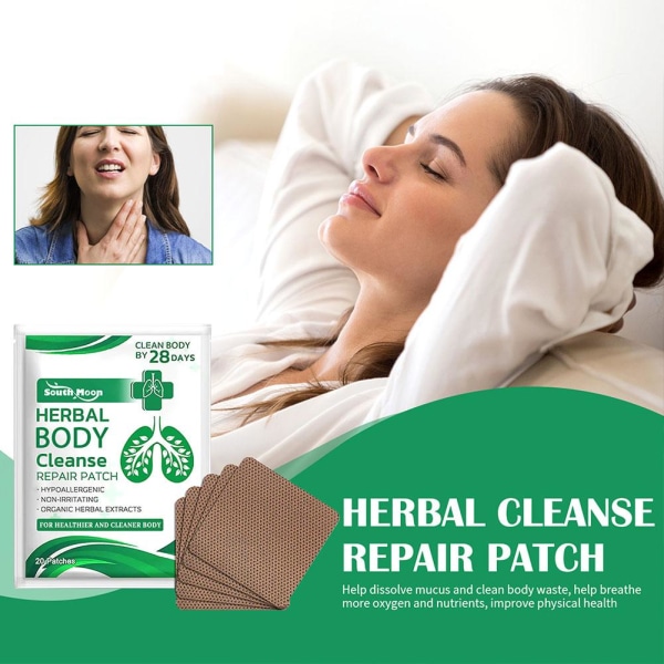 20x Herbal Lung Cleanse Repair Patch greenA 20pcs 3pcs