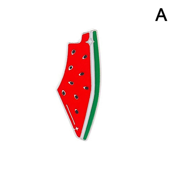 Vattenmelon Emaljnål: Söta Emaljnålar - Fruktformad Tecknad Broschnål för Sommarfödelsedag Kavajkrage Tillbehör Väskor style1 One size 2pcs