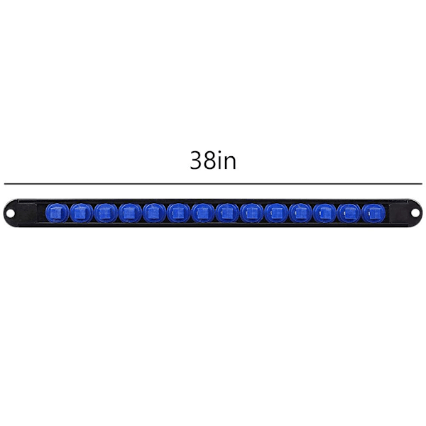ABS Hylsorganiserare 1/2 3/8 1/4 tums Fäste för Hylsskena Väggmontering NY Red 1/2"