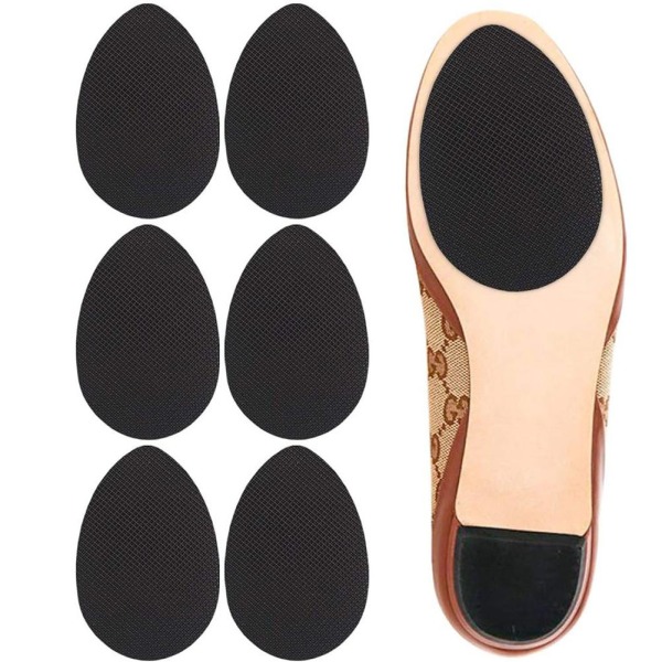 Självhäftande halkfria skosulor, halkfria dynor för höga klackar blackA 1 pair 3pcs