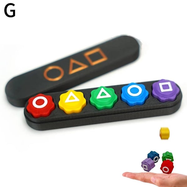 Squid Game 2 Gonggi Stenar 3D-Printade Koreanska Traditionella Jack St A 1set