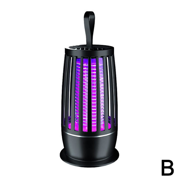 1-pack Elektrisk Myggdödarlampa Portabel LED-lampa Flugsmälla J4P1 Bug X4R2 Black One size
