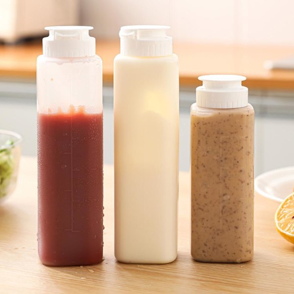 200/300ML Krydda Klämflaska Kök Ketchup Senap Flaska вσ E4T7 D V5Q4 S 200ML