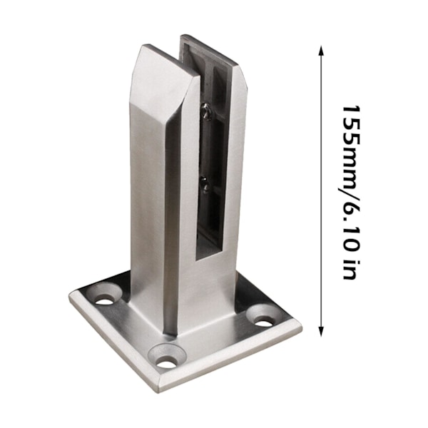 Räckesklämma Glas Klämma Golvstående Trappor Balkong Spindlar-Balustrad. F1R7
