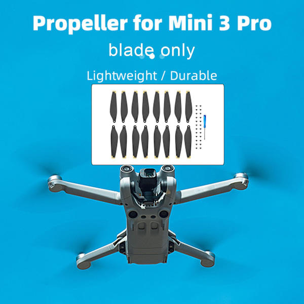 1-4 par snabbfrigörande propeller för DJI Mini 3 Pro RC Dr gold two pair