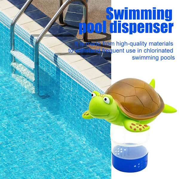 Klordispenser för pool, flytande klordispenser för pool passar 3\" tabletter