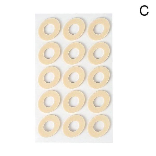 Gel Silikon Majskudde Instant Pads Gips Skor Tår Fot P large oval 15pcs