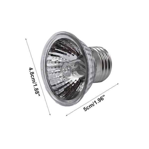 UVA+UVB 25W-75W Reptil Värmelampa Solplatslampa För Sköldpadda Ödla UK NY 50W 1pcs