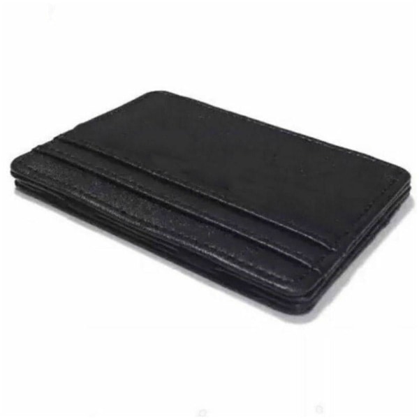 【Lägsta Pris】Koreansk Stil PU Läder Magisk Plånbok Korthållare Färg Mynt Dragkedja Neutral N7S5 brown One-size