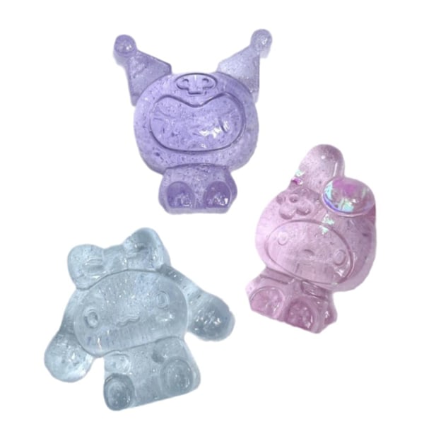 Söt Sanrio Kuromi Squishy Leksak TPR Dekompression Stresslindring Mjuk Klämleksak Nyhet Fidget Leksak pink one-size