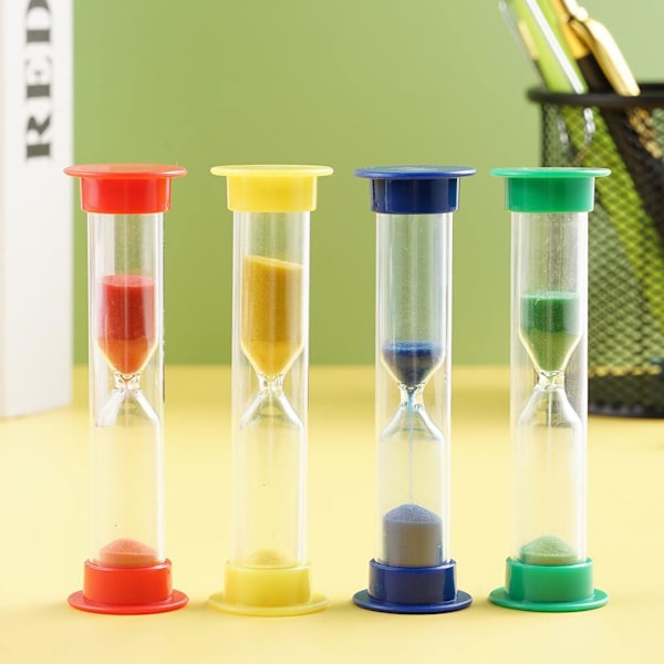 1/2/3/5/10 Minuters Sand Ägg Timer Undervisningsspel Tandborstning Timing Sekund~ red One-size