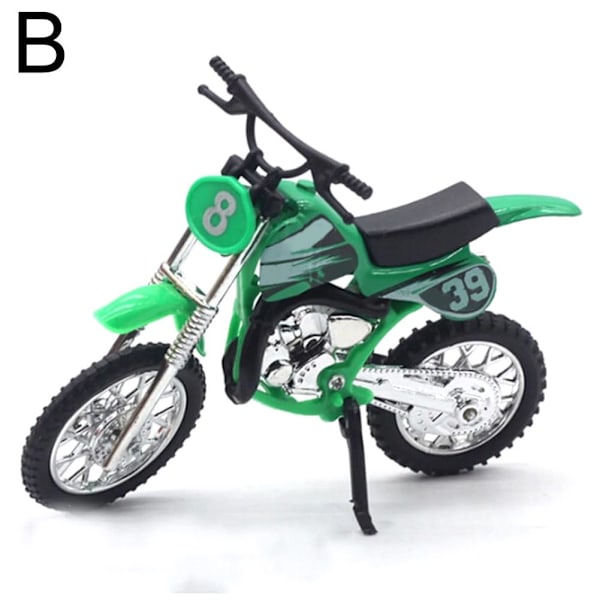 1:18 Skala Motorcyklar Modell Motocross Enduro Dirt Bike Leksakscykel Green One size