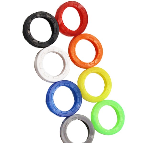 Flerfärgade ihåliga silikontangentkåpor Topper Nyckelring Bly Wi multicolor2 8pcs 4pcs