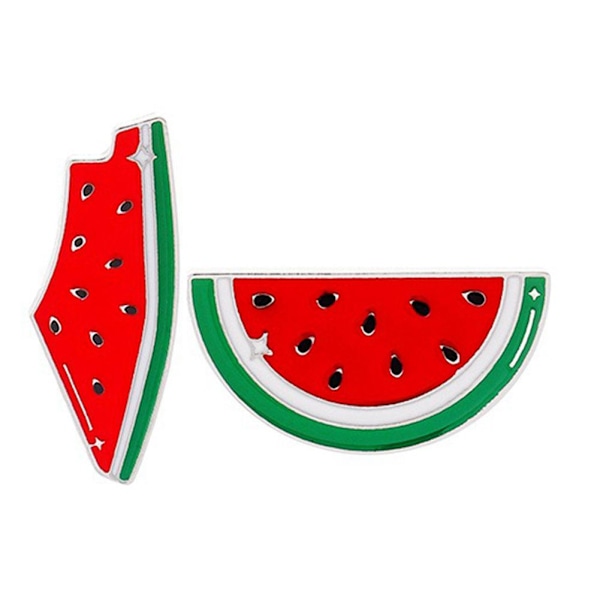 Vattenmelon Emaljnål: Söta Emaljnålar - Fruktformad Tecknad Broschnål för Sommarfödelsedag Kavajkrage Tillbehör Väskor style2 One size
