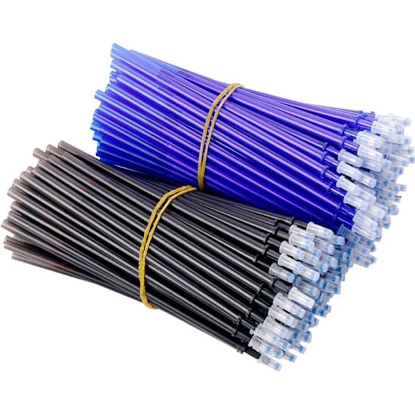Raderade 0,5 mm Gelpen Blå/Svart Bläck Påfyllningsset Kontorsmaterial Skriv blue Needle head 10pcs