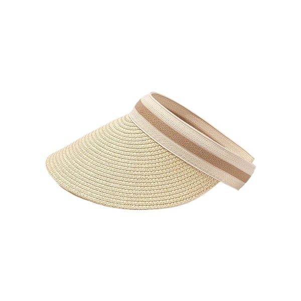 Randig Beige Tom Topphatt Barns Trendiga Ihåliga Hatt Solhatt Utomhus Vävd Gräs Strand L0D0 Beige One size