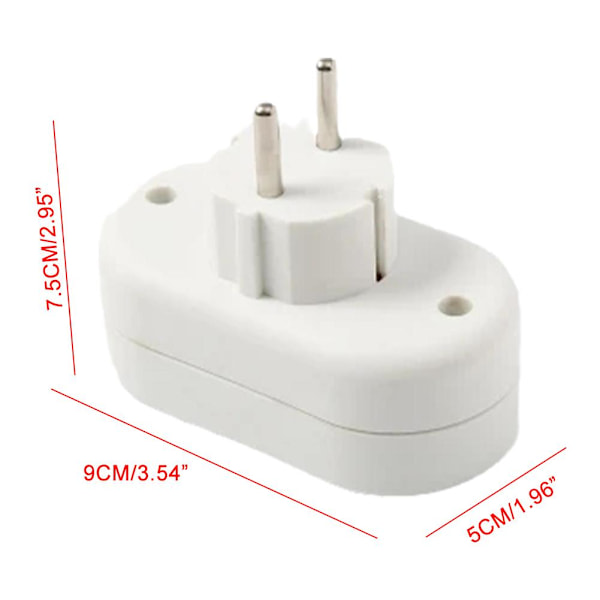 AC 250V EU Standard 1 till 2 Vägs Europeisk Konvertering 1K9D Kontakt Adapter K6
