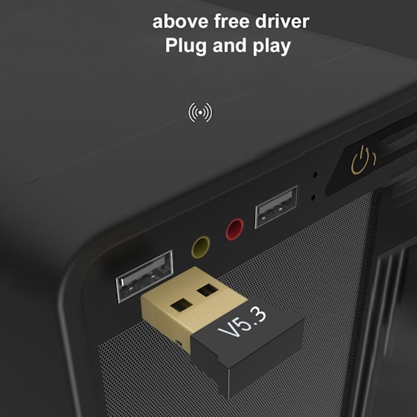 USB Bluetooth 5.3 Trådlös Ljud Musik Stereo Adapter PC mottagare Dongel R2A9
