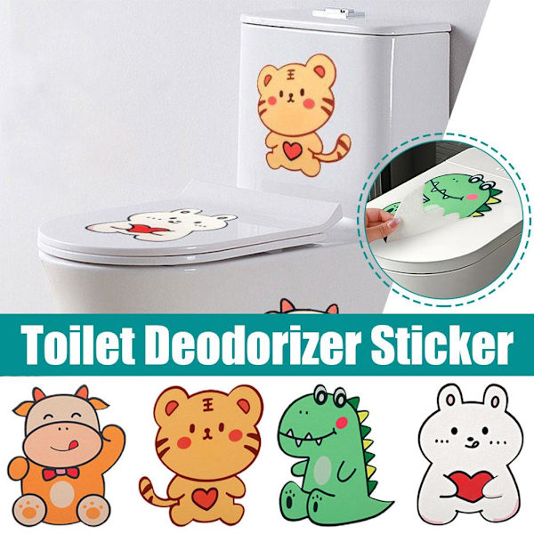 Icke-vävda Deodoriserande Klistermärken Långvarig Doft För Toalettvägg H4W6 Love Rabbit 1PC