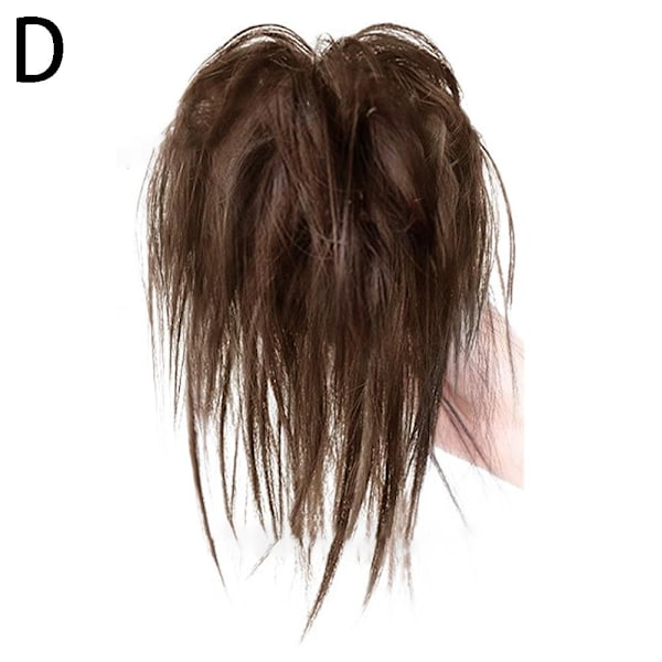 Hårbulle Extensions Messy Straight Elastic -Claw Clip Hair Scrun light brown Hair Scrunchies