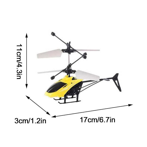 【Finns i lager】Fjärrkontroll Induktionshelikopter Induktionsflygplan Flygande Dubbellägesfjädring W9M8 red remote control