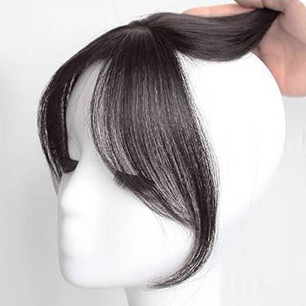 Eight Bangs Damperuk 3D Huvud Tunn Sektion Medium Simulerad Lugg Peruk Delad A0H8 Brown black one size