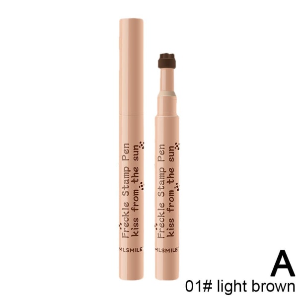 DTREEL Naturlig Livsliknande Fräkpenna, magisk Fräk Makeup Pen, wat 01#light brown one size